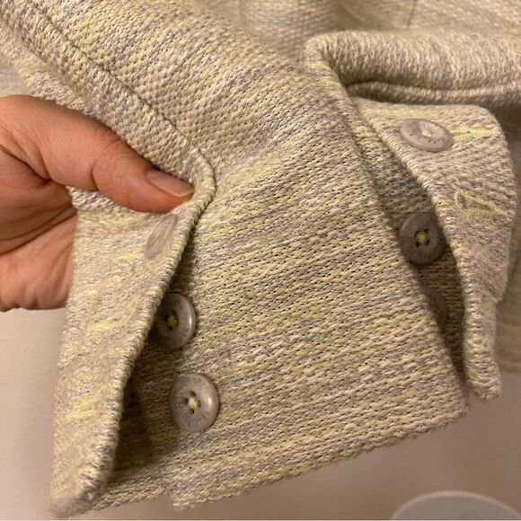 Cabi Lemon Zest cream Blazer one button tweed suit jacket -4 - Picture 7 of 10